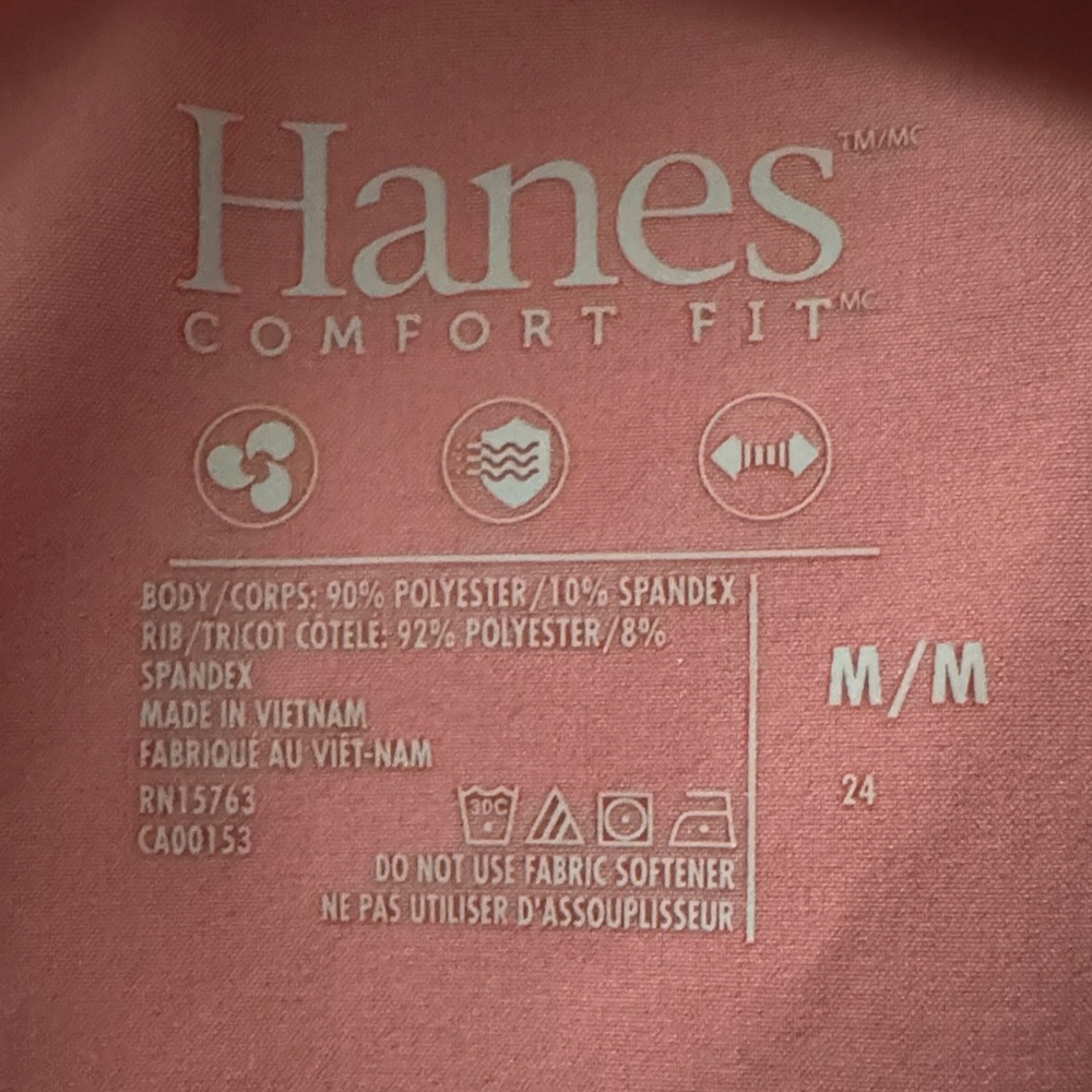 Women’s Hanes Coral Scrub Set, Size M (top & bottom) - Picture 2 of 3